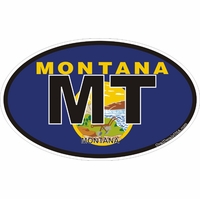 Montana State Decals Stickers Thumbnail Illustration