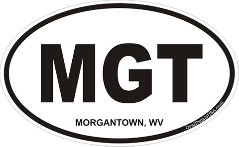 Morganton West Virginia Oval Decal