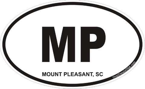 Mount Pleasant South Carolina Oval Decal
