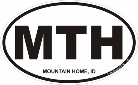 Mountain Home Idaho Oval Decal
