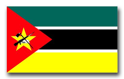 Mozambique Flag Vinyl Transfer Decal