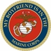 MY BOYFRIEND IS IN THE MARINE CORPS VINYL TRANSFER DECAL