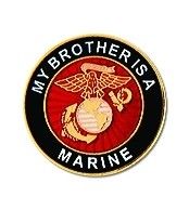 My Brother is a Marine 1" Lapel Pin