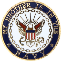 My Brother is in the Navy 7/8" Lapel Pin