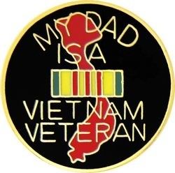 My Dad is a Vietnam Veteran Lapel Pin