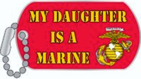 'MY DAUGHER IS A MARINE' LAPEL PIN