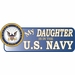 My Daughter Is In The Navy Vinyl Transfer  Bumper Sticker