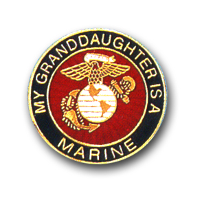 'MY GRANDDAUGHTER IS A MARINE' LAPEL PIN