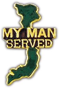 My Man Served Lapel Pin