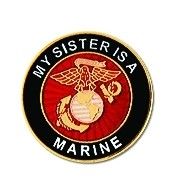 My Sister is a Marine 1" Lapel Pin