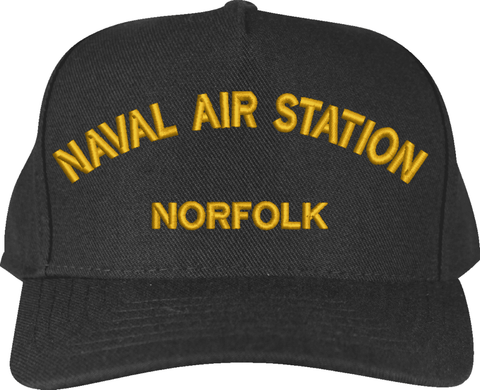 NAS Norfolk Text Only Embroidered Custom Embroidered Cap