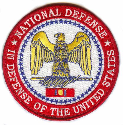 National Defense Medal 4" Patch