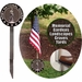 National Guard Flag Holder Grave Marker with 8x12 American Flag