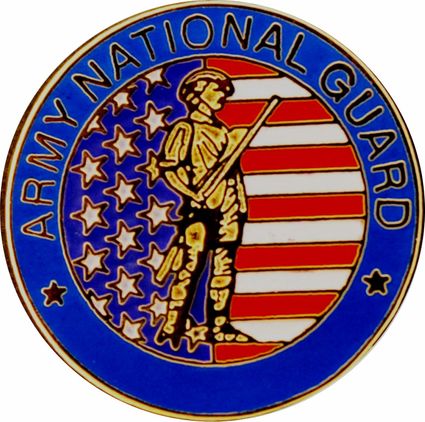 ARMY NATIONAL GUARD MILITARY LAPEL PIN