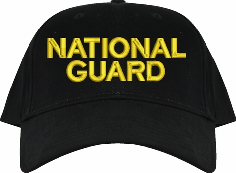 National Guard Text Only USA Cap