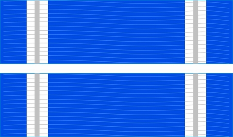 NATO ISAF Ribbon (Pair) Decal Sticker