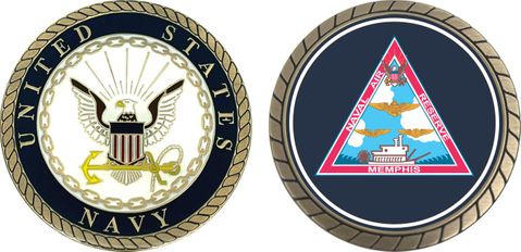 Naval Air Reserve Navaires Memphis Challenge Coin