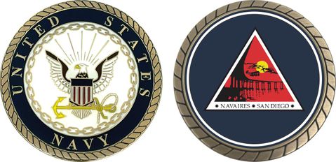 Naval Air Station North Island San Diego Challenge Coin