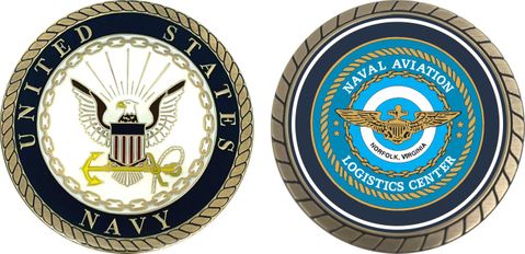 Naval Aviation Logistics Norfolk Center Challenge Coin
