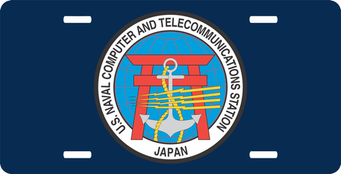 Naval Computer and Telecommunications Japan License Plate