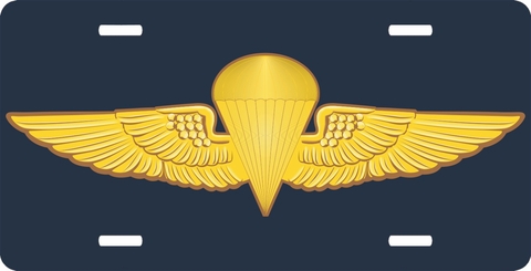 Naval Parachutist License Plate
