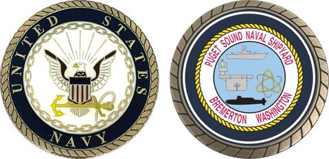Naval Puget Sound Shipyard Challenge Coin