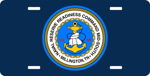 Naval Reserve Readiness Command Mid-South License Plate
