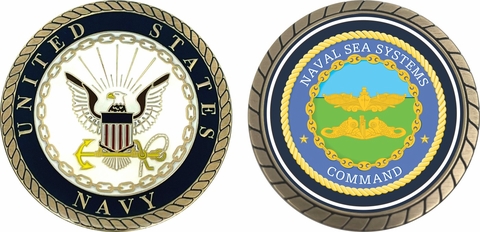 Naval Sea Systems Command Challenge Coin