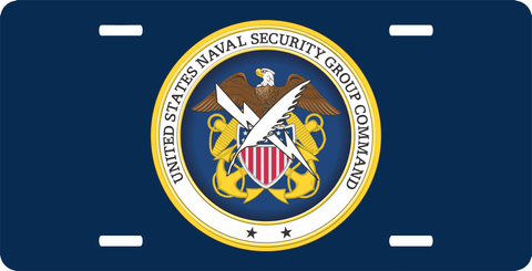 Naval Security Group Command License Plate