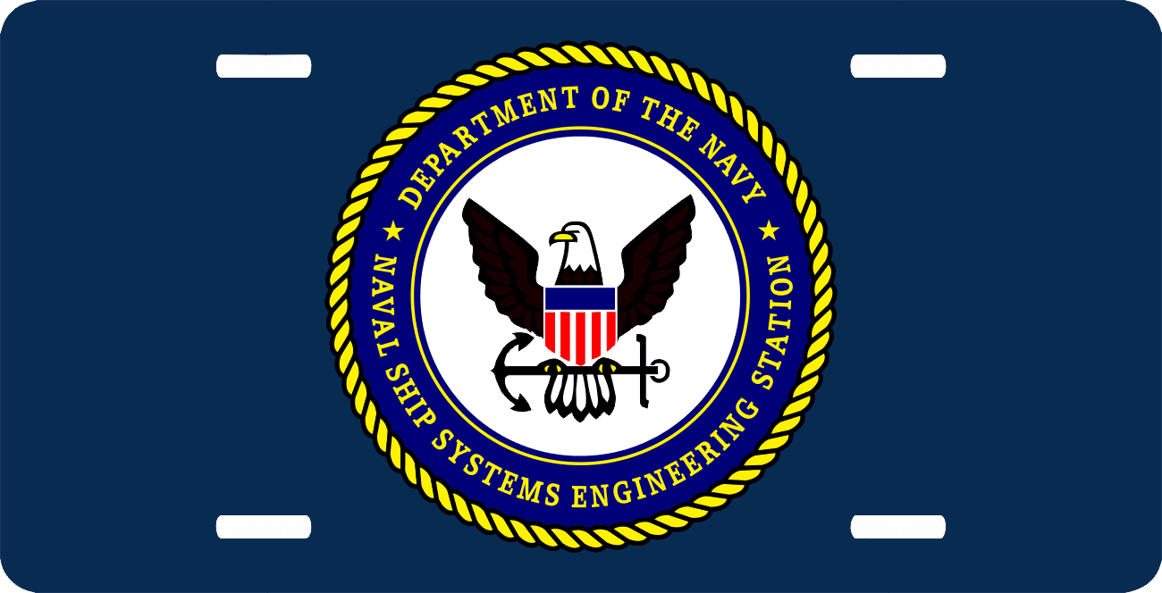 Naval Ship Systems Engineering Station License Plate