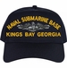 Naval Submarine Base Kings Bay with Dolphins Embroidered Cap