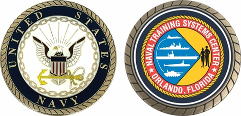Naval Training Systems Center Orlando Challenge Coin