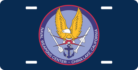 Naval Weapons Center China Lake, California License Plate