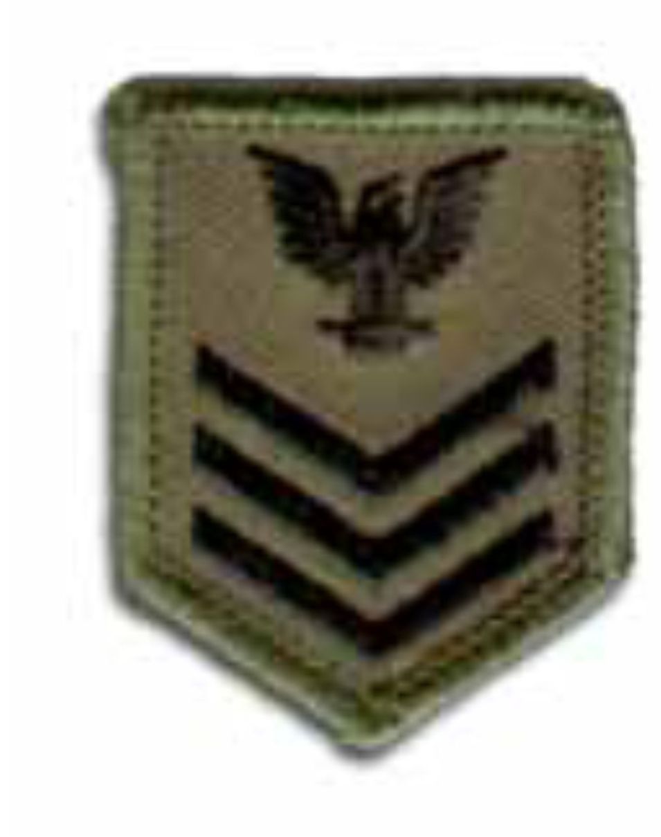 Navy 1st Class (E6) Rank Insignia Collar Device (single facing left