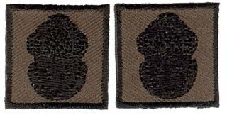 Navy 2nd Class Diver Rank Insignia Collar Device (pair) Patch