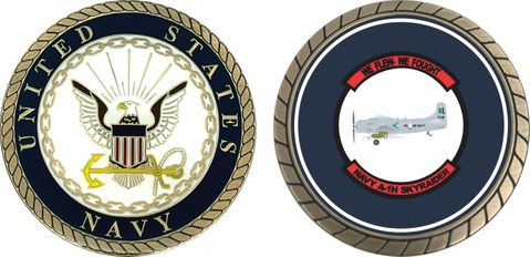 Navy A-1H Skyraider Challenge Coin