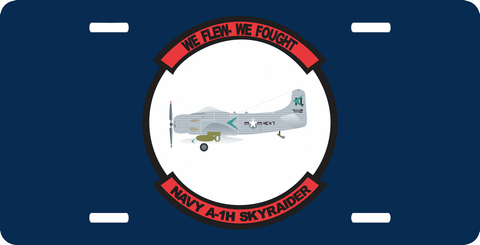 Navy A-1H Skyraider License Plate