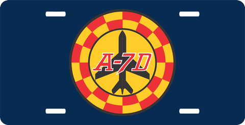 Navy A-7D License Plate