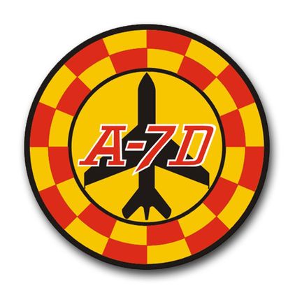 Navy A-7D Patch Vinyl Transfer Decal