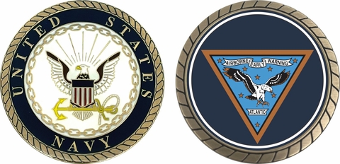Navy AEW Atlantic Challenge Coin