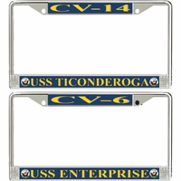 Navy Air Craft Carrier License Plate Frames Thumbnail Illustration