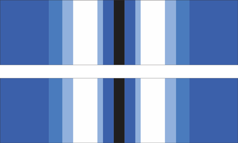 Navy Arctic Service Ribbon Decal