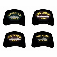 Navy Auxiliary Ships Caps Thumbnail Illustration