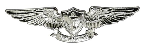 Navy Aviation Air Warfare Specialist Badge - Mirrored Finish