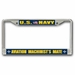 Navy Aviation Machinists Mate AD Chrome License Plate Frame