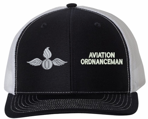 Navy Aviation Ordnanceman (AO) Rating USA Mesh-Back Cap