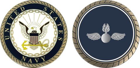 Navy Aviation Ordnanceman Challenge Coin