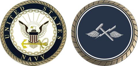 Navy Aviation Support Equipment Technician Challenge Coin