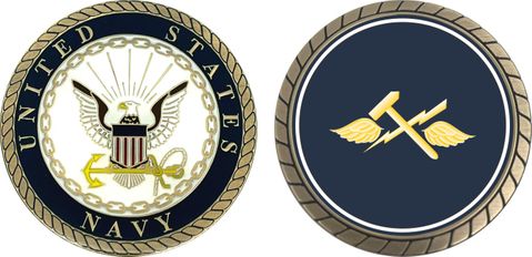 Navy Aviation Support Equipment Technician Challenge Coin
