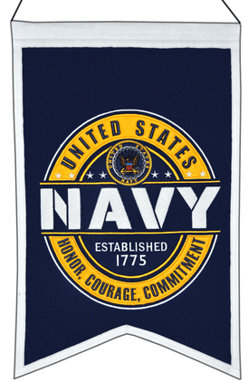 Navy Badge Banner
